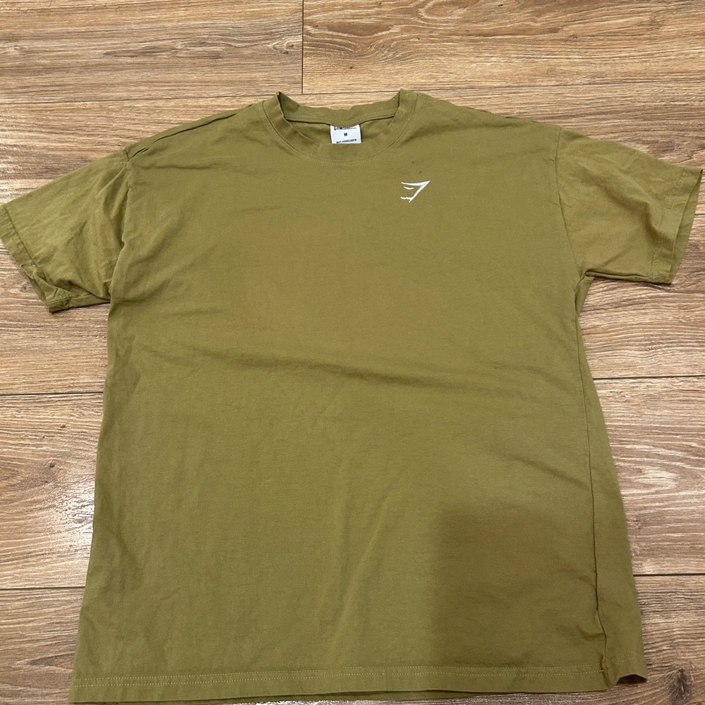 Gymshark Khaki Men's Short Sleeve Tee